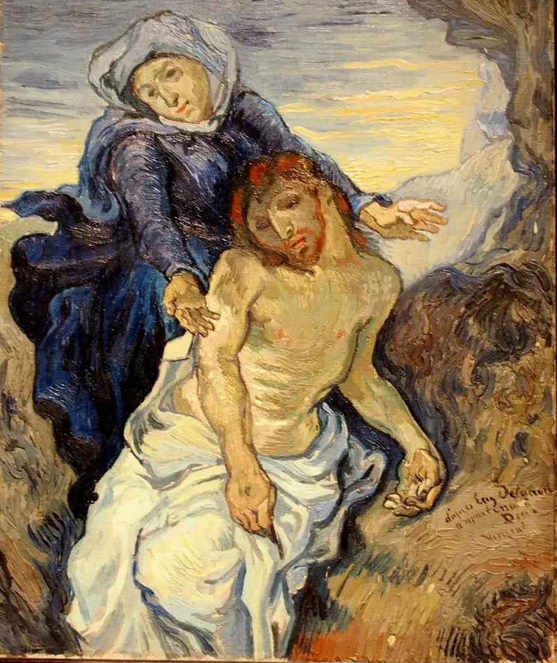 Reproduction du tableau « Piété - Vincent van Gogh » par Alpha Reproduction en peinture à l’huile
