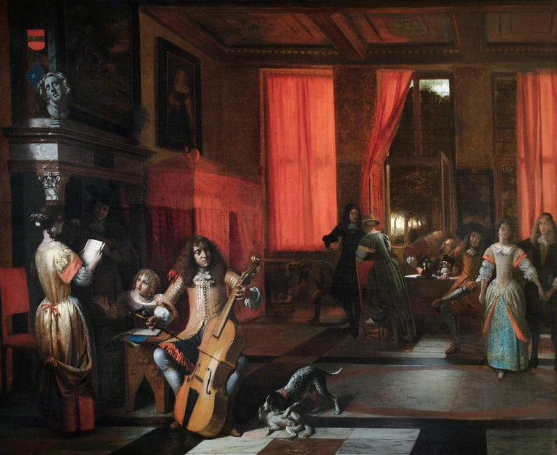 Compagnie musicale dans un intérieur - Pieter de Hooch