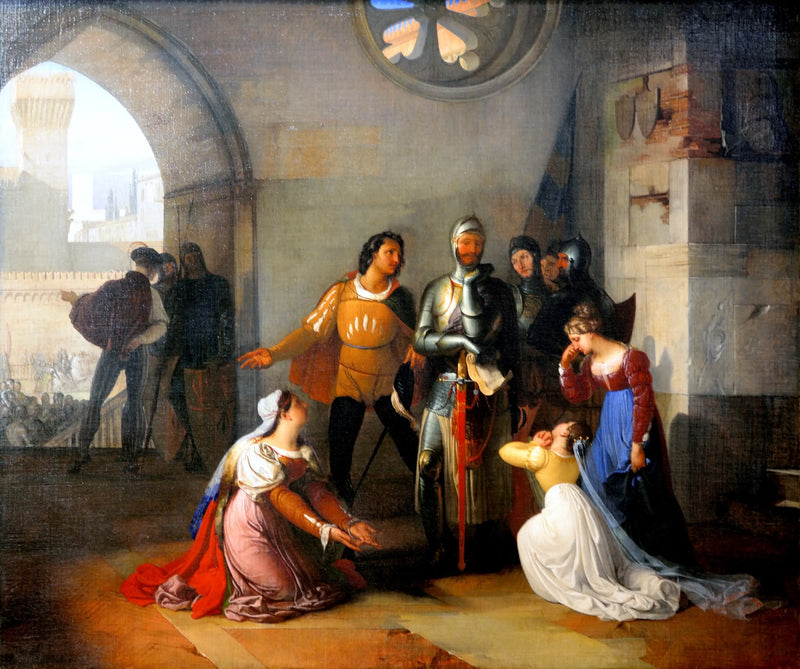 Pietro Rossi chamado a comandar o exército veneziano. - Francesco Hayez