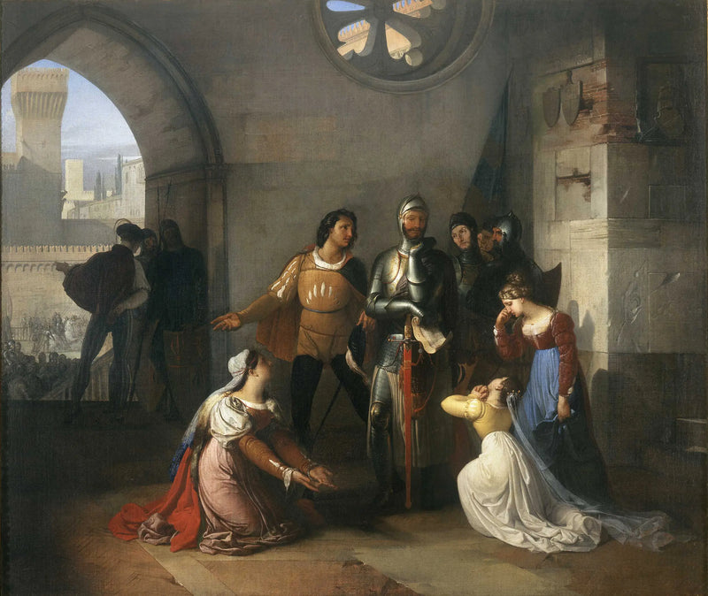 Pietro Rossi prisioneiro dos Scaligeri - Francesco Hayez