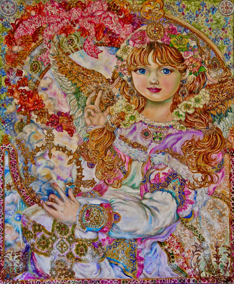 Anjo rosa de Natal - Yumi Sugai