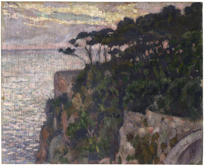 Pins em Mônaco - Théophile van Rysselberghe