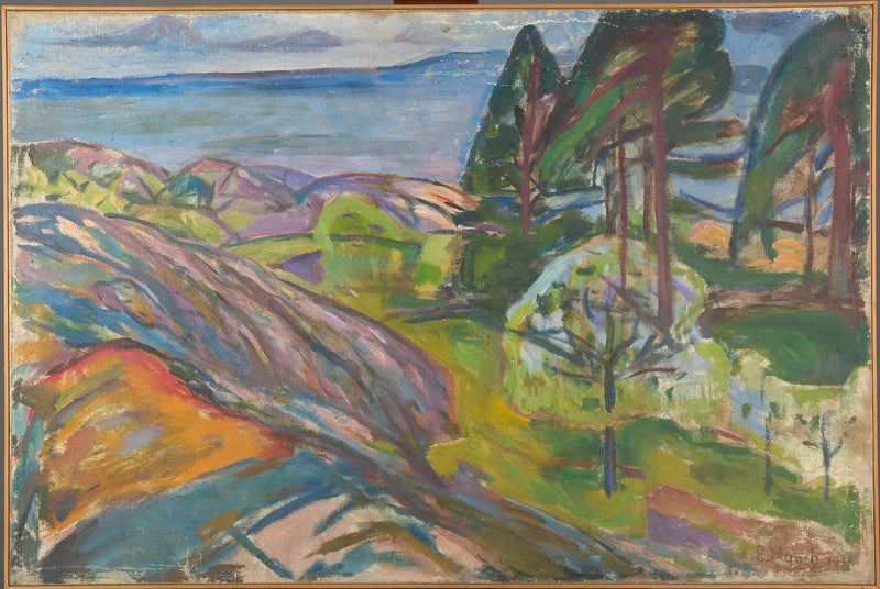 Alfinetes e Árvores Frutíferas em Flor - Edvard Munch