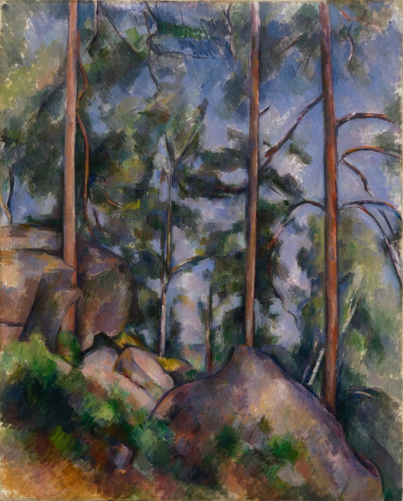 Pins e Rochas, Fontainebleau - Paul Cézanne
