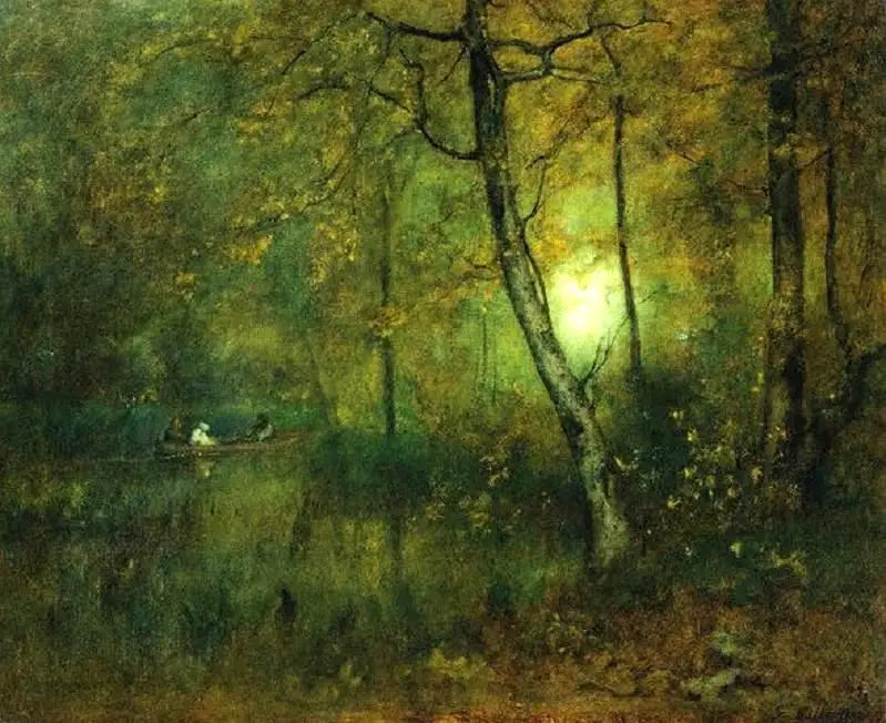 Piscina na floresta - George Inness