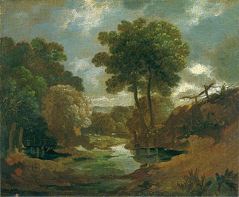 Piscina na floresta - Thomas Gainsborough