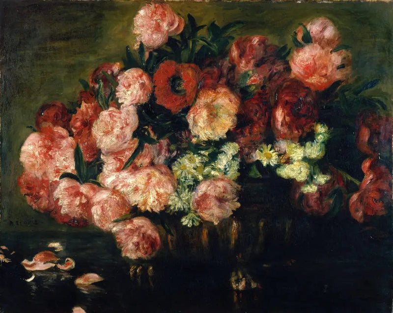 Pivôs em um vaso - Pierre-Auguste Renoir