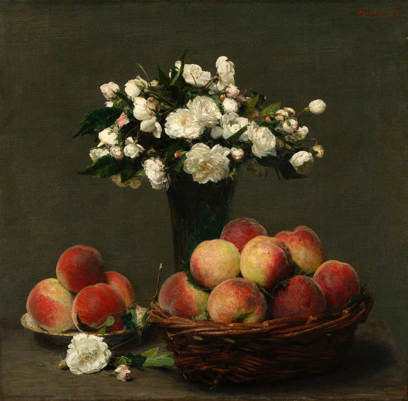 Peônias e Pêssegos - Henri Fantin-Latour