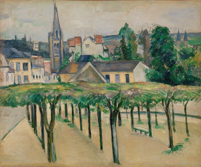 Praça da aldeia - Paul Cézanne