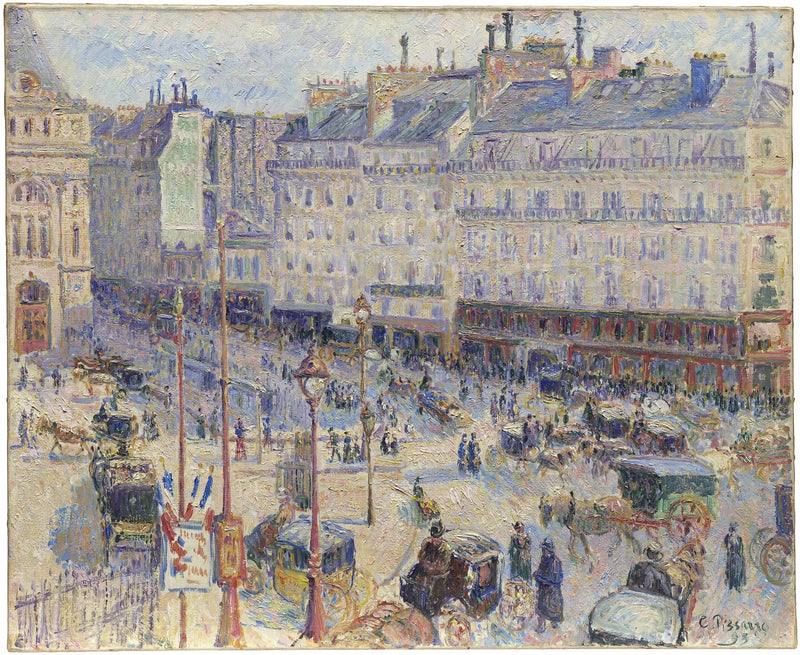 Praça do Havre, Paris - Camille Pissarro