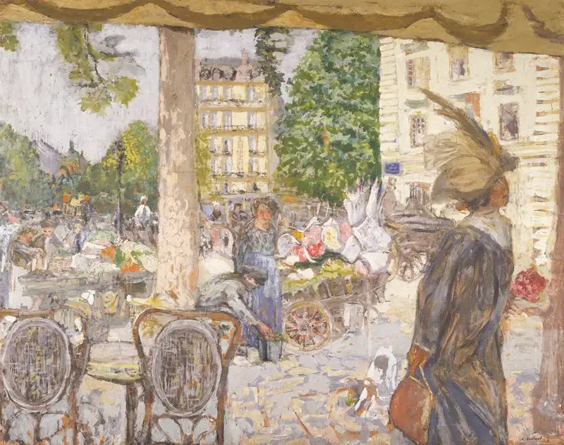 Praça Saint-Augustin - Édouard Vuillard