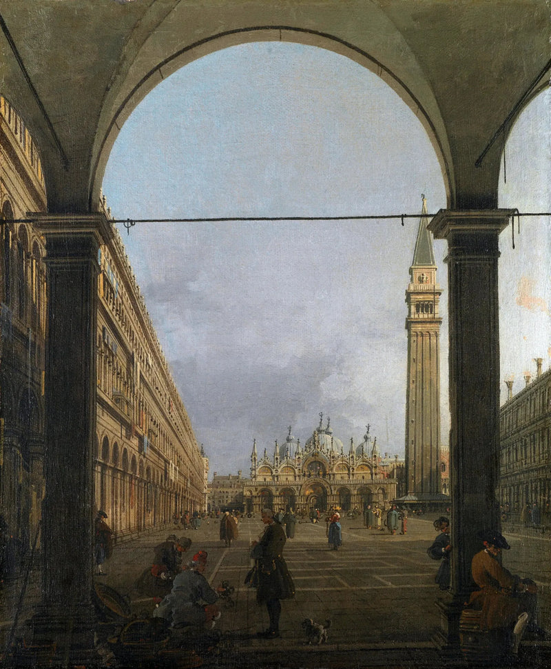 Praça de São Marcos vista do leste, do ângulo noroeste - Canaletto