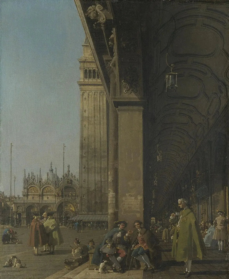 Praça de São Marcos vista do sudeste do canto sudoeste - Canaletto