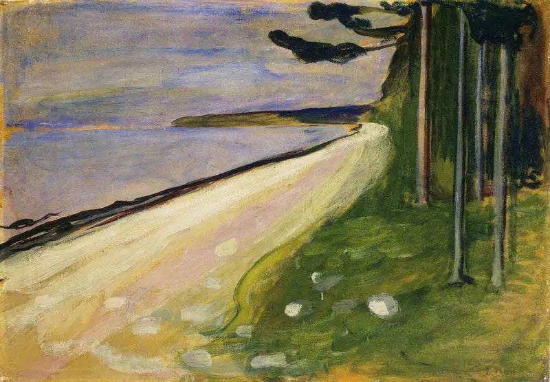 Praia em Åsgårdstrand - Edvard Munch
