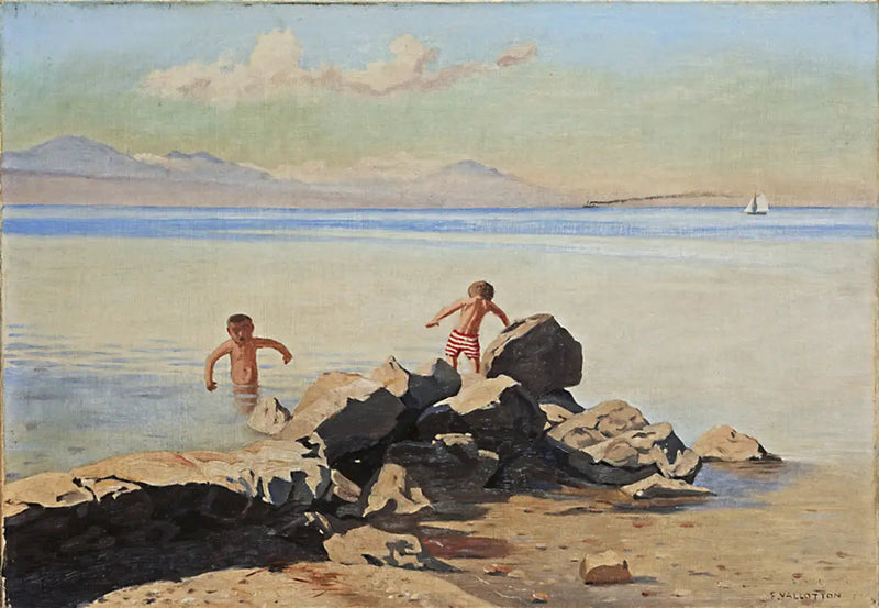 Praia de Bellerive em Ouchy - Félix Vallotton