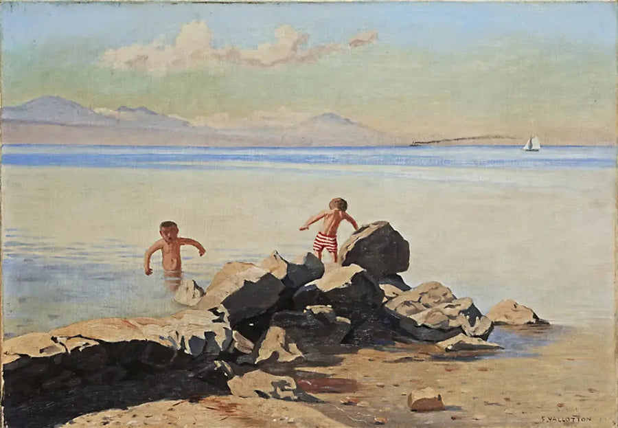 Praia de Bellerive em Ouchy - Félix Vallotton