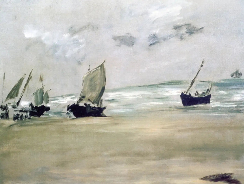 Praia de Berck-sur-mer na baixa-mar - Édouard Manet