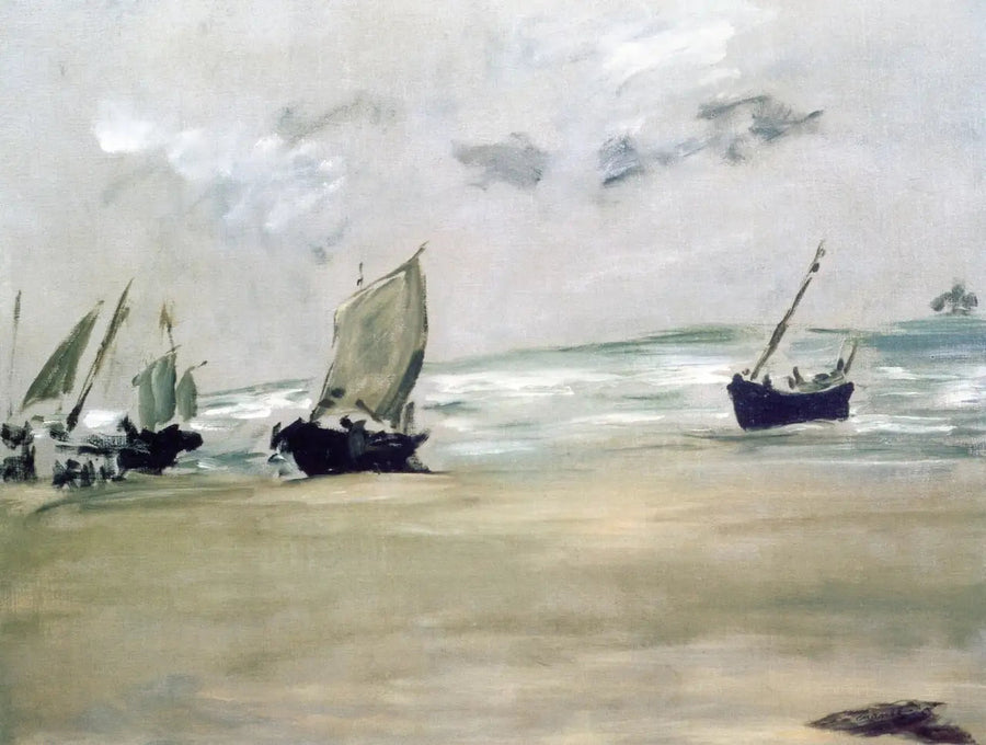 Praia de Berck-sur-mer na baixa-mar - Édouard Manet