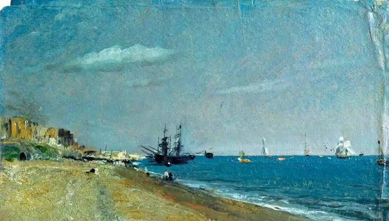 Praia de Brighton com Colares - John Constable
