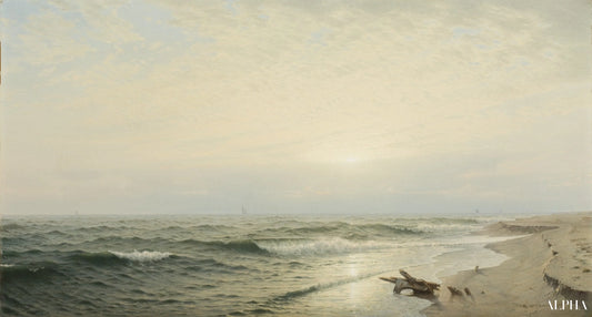 Plage de Long Branch : Lever du soleil - William Trost Richards - Reproductions de tableaux et peintures haut de gamme