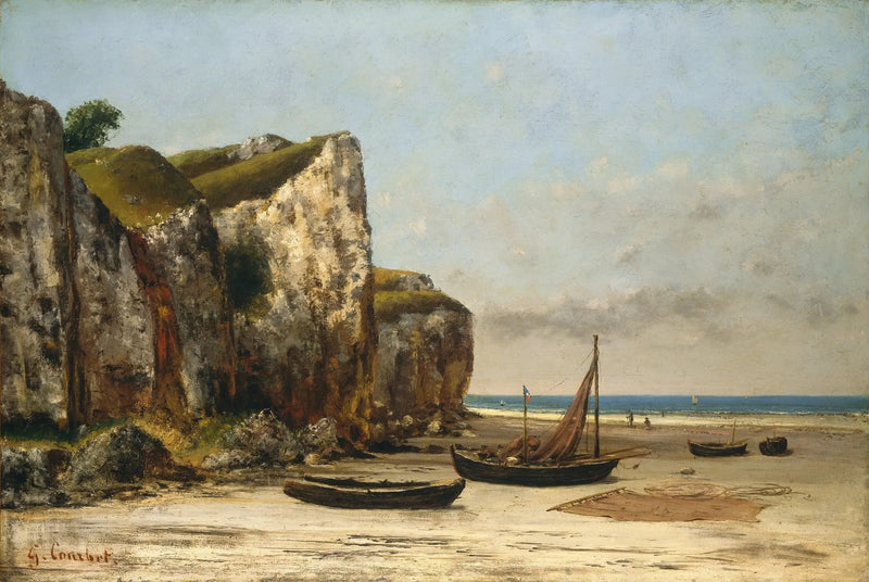 Praia da Normandia - Gustave Courbet