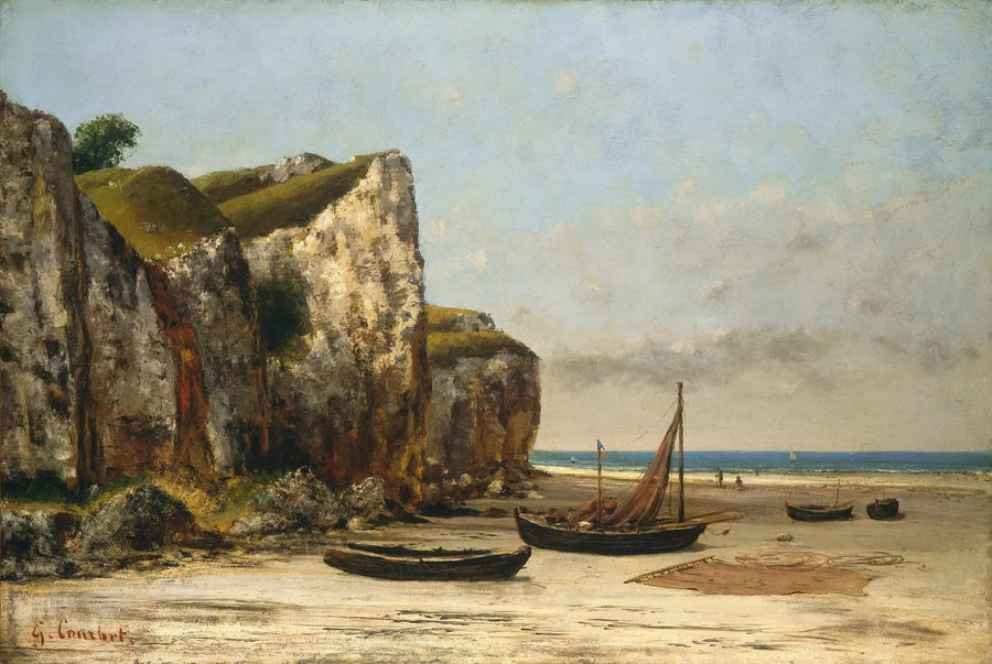 Praia da Normandia - Gustave Courbet