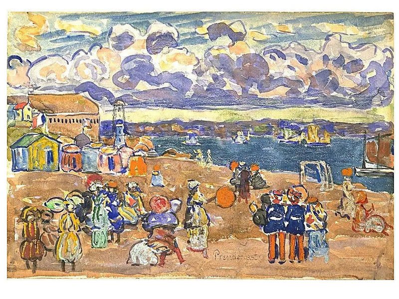 Praia de Saint-Malo - Maurice Prendergast
