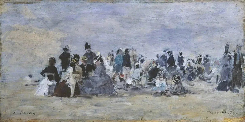 Praia de Trouville - Eugène Boudin