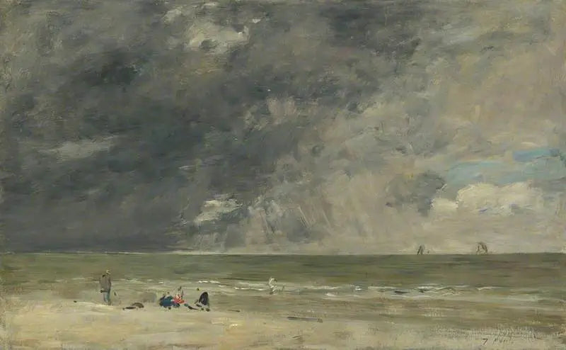 Praia de Trouville - Eugène Boudin