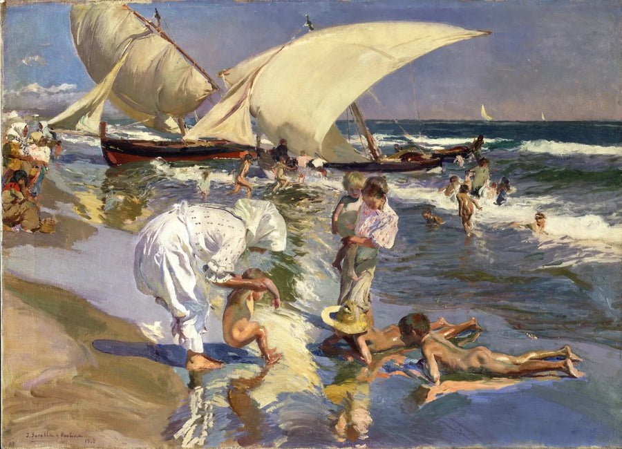 Praia de Valência à luz da manhã - Joaquín Sorolla