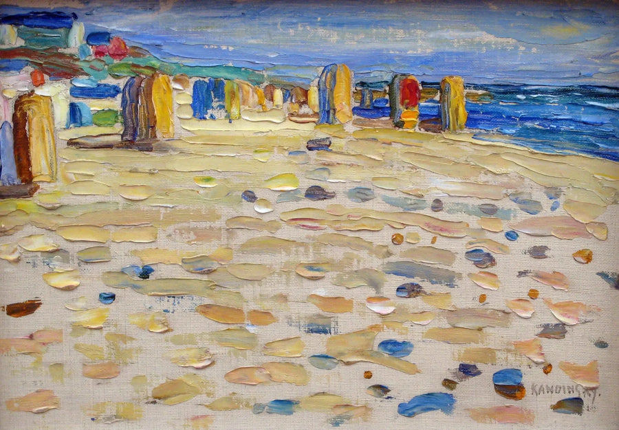 Praia na Holanda - Vassily Kandinsky