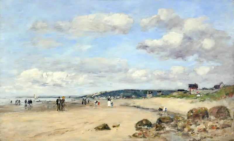 Praia na Normandia, França - Eugène Boudin