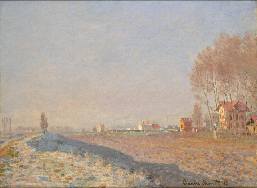 La Plaine de Colombes, geleia branca W256 - Claude Monet