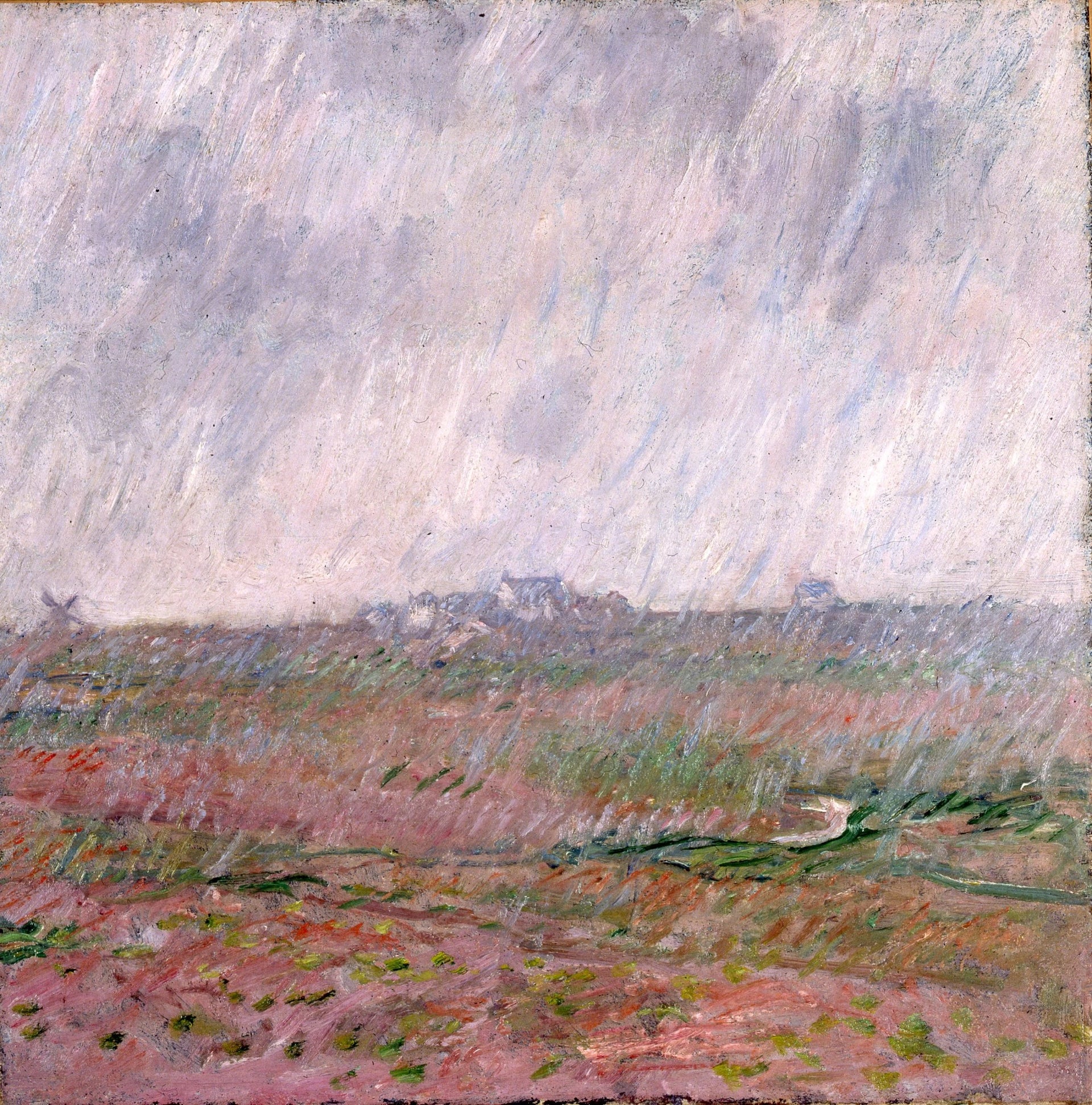 Pluie à Belle-Île W1120 par Claude Monet, musée des Beaux-Arts de Morlaix