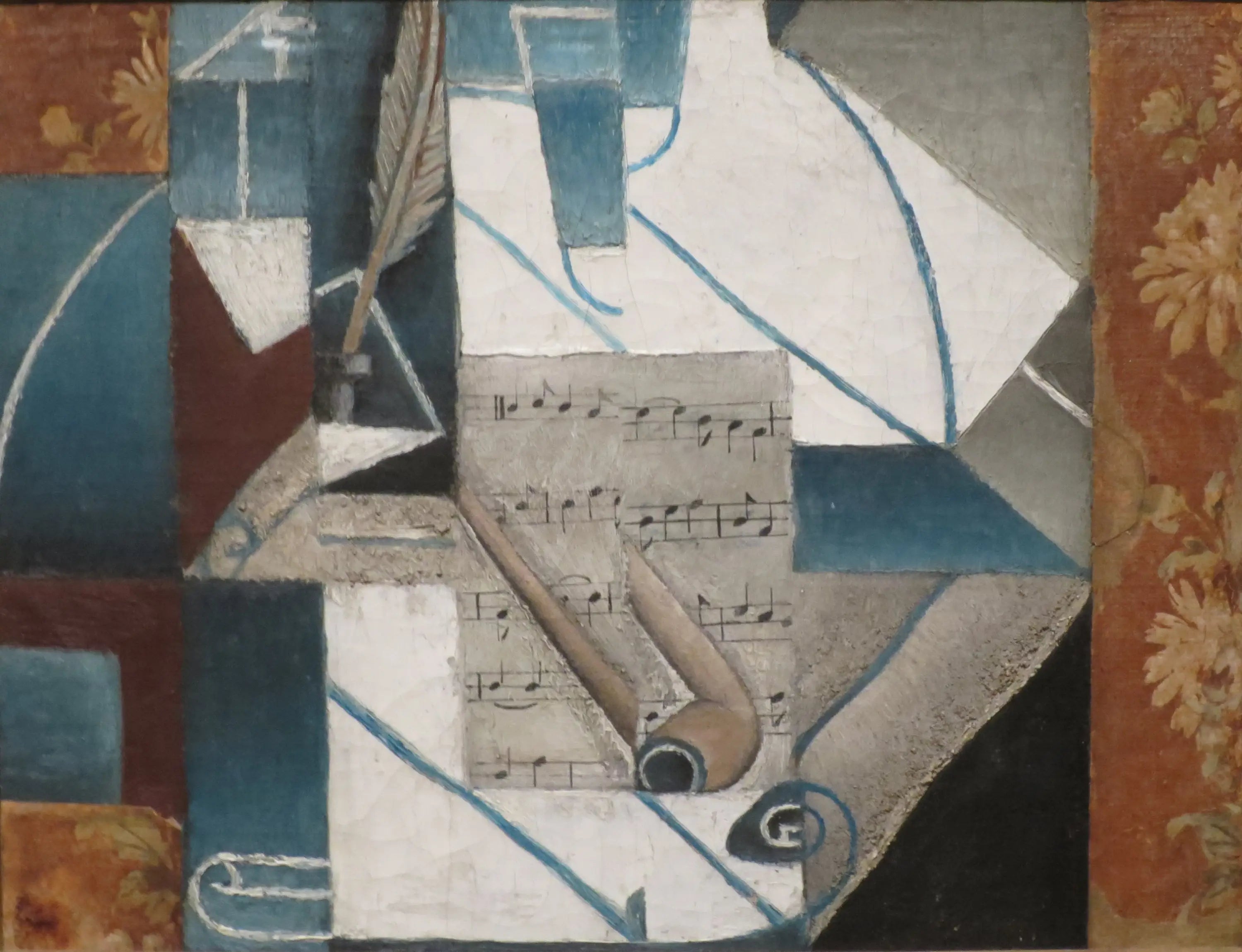 Plume et pipe - Juan Gris - Alpha Reproduction