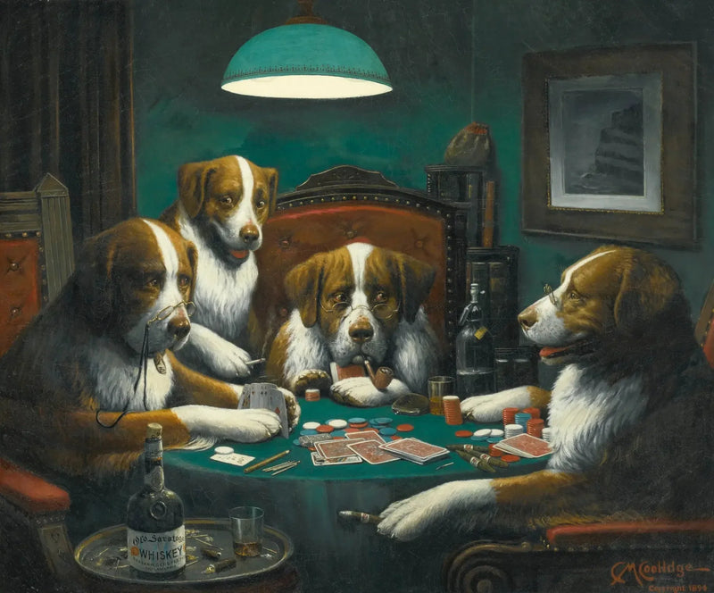 Jogo de Pôquer - Cassius Marcellus Coolidge