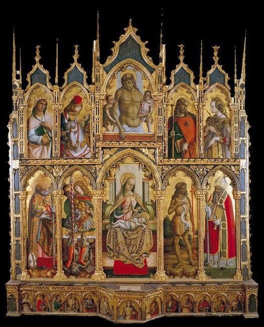 Polyptyque - Carlo Crivelli image 1 reproduction de peinture à l’huile