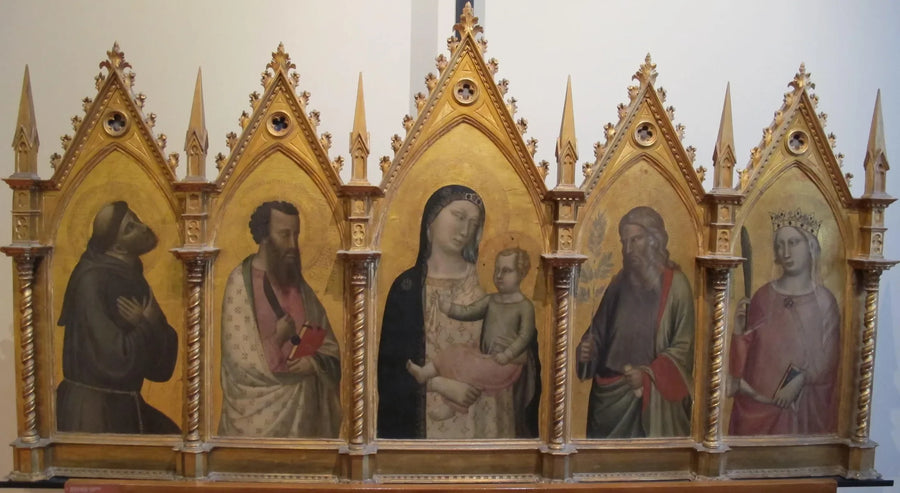 Poliptico da Virgem e de quatro santos - Bernardo Daddi