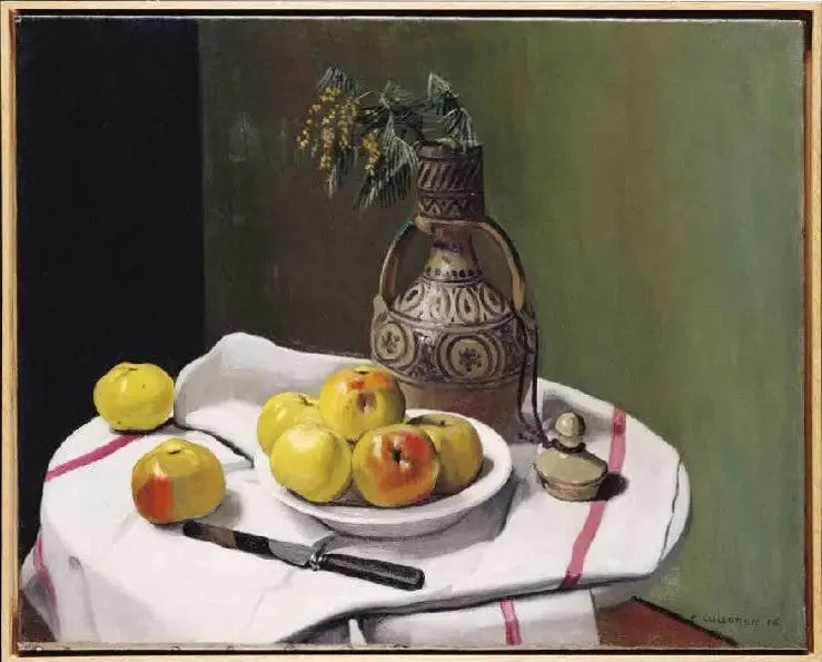 Maçãs e vaso marroquino - Félix Vallotton