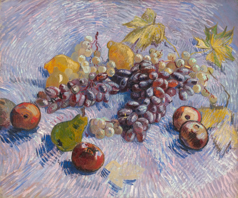 Maçãs, peras, limão e uva - Vincent van Gogh