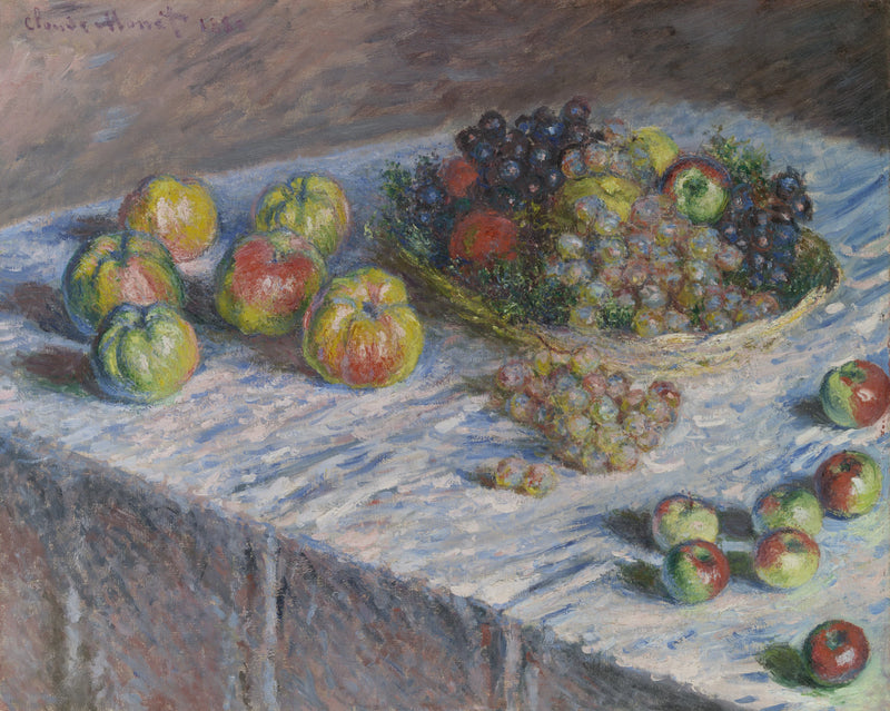 Maçãs e uvas W546 - Claude Monet