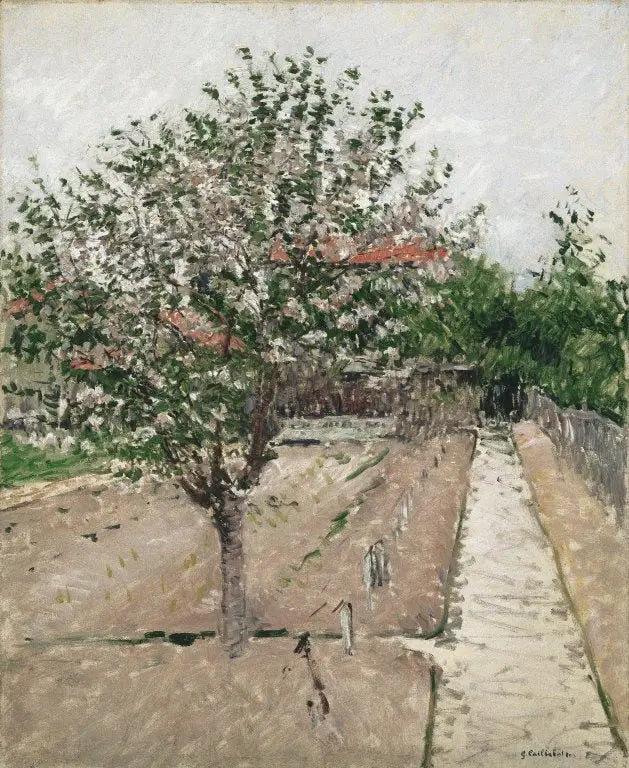 Macieira em flores - Gustave Caillebotte
