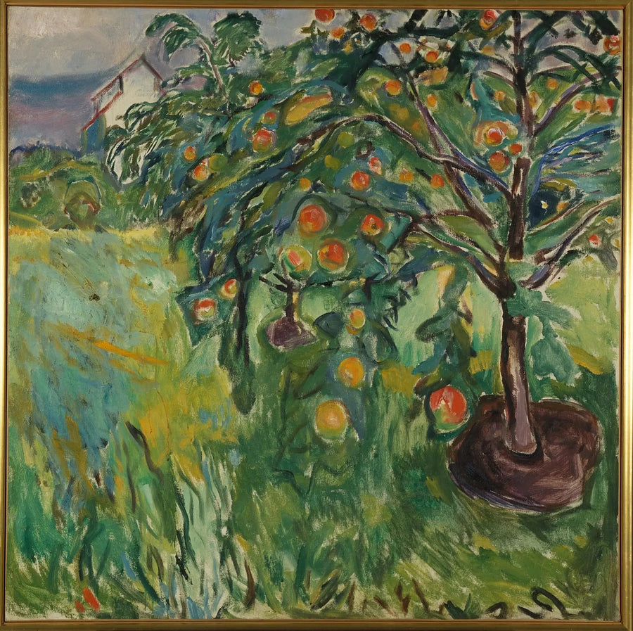 Macieira perto do estúdio - Edvard Munch