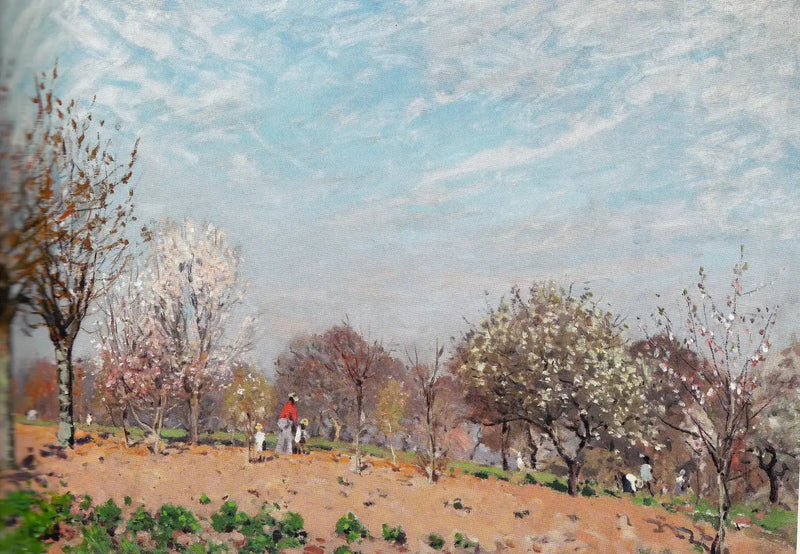 Macieiras em flor em Louveciennes - Alfred Sisley