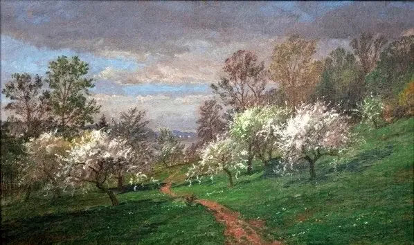 Pommeiros em flor - Jasper Francis Cropsey