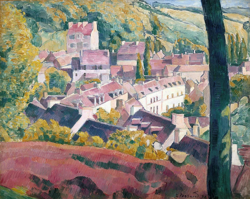 Pont-Aven visto do Bois d'Amour - Émile Bernard