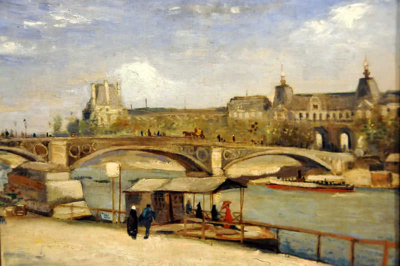 Ponte do Carrossel e Louvre - Vincent van Gogh