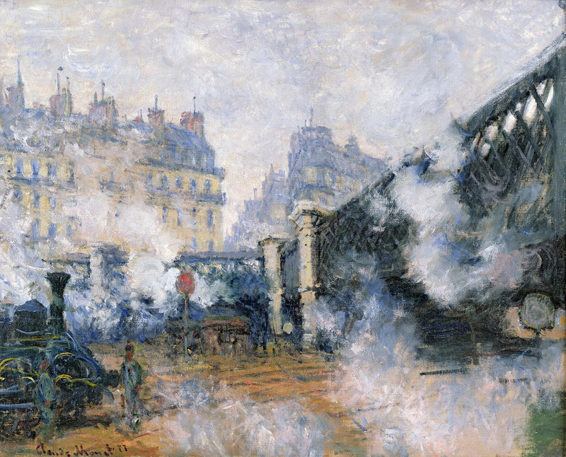 A Pont de l'Europe, estação Saint-Lazare W442 - Claude Monet