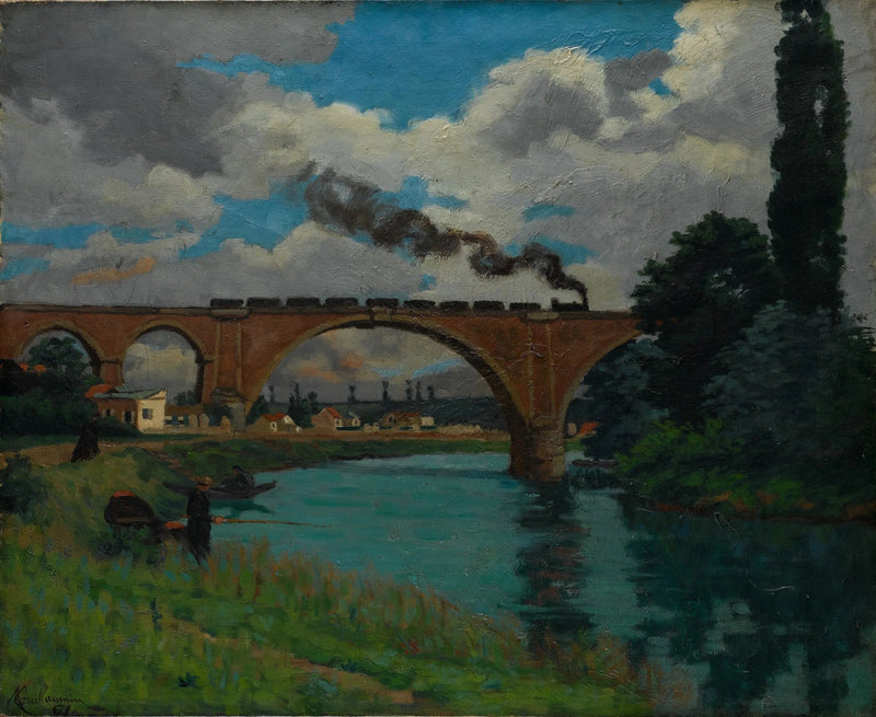 Ponte ferroviária sobre o Marne em Joinville - Armand Guillaumin