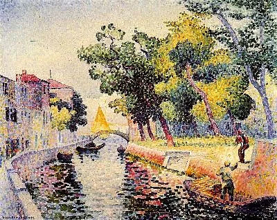 Pont San Trovaso, Veneza - Henri-Edmond Cross